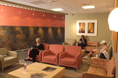 Lucy Curci Cancer Center waiting room