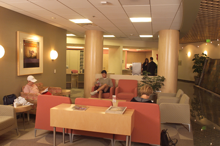 Lucy Curci Cancer Center waiting room
